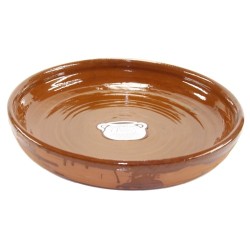 Teglia in terracotta bassa da forno