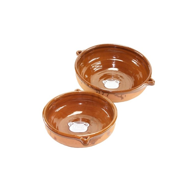 Deep earthenware dish
