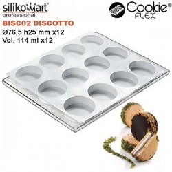 Set de moldes cookieflex BISC02 discotto de Silikomart
