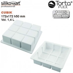 Molde de silicona TortaFlex Cubik de Silikomart