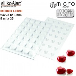 Molde de silicona MICRO LOVE5 de Silikomart
