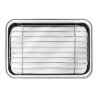 Tellier stainless steel tray with rack