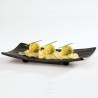 Vassoio per sushi in melamina nera APS Germany