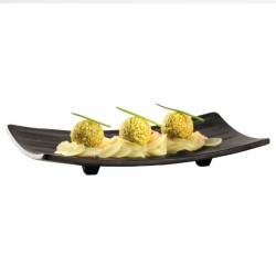 Vassoio per sushi in melamina nera APS Germany