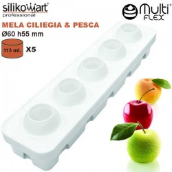 Molde de silicona Mela ciliegia & pesca MultiFlex de Silikomart