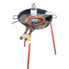Kit réchaud paella classique de 40 cm et plat à paella émaillé de 50 cm