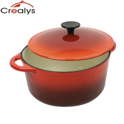 Garnek żeliwny cocotte emaliowany marki Crealys