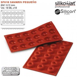 Molde de silicona savarin mediano SilikomFlex de Silikomart