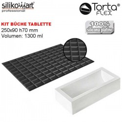 Molde Bûche con tapete Tablette TortaFlex de Silikomart