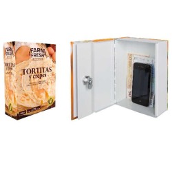 Coffre-fort imitation emballage alimentaire d'Arregui