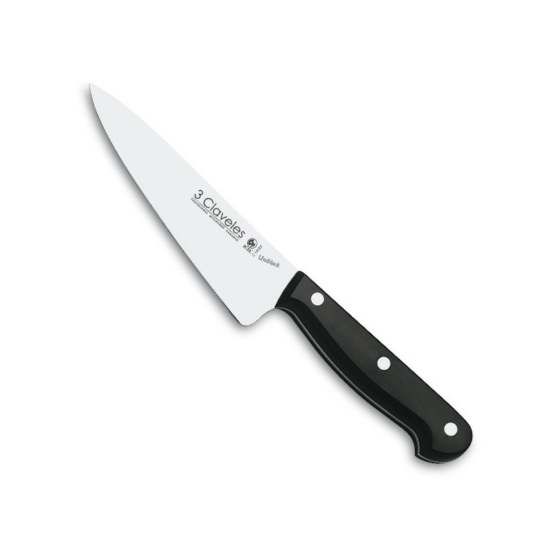 Faca de chefe de 15 cm Uniblock da 3 Claveles