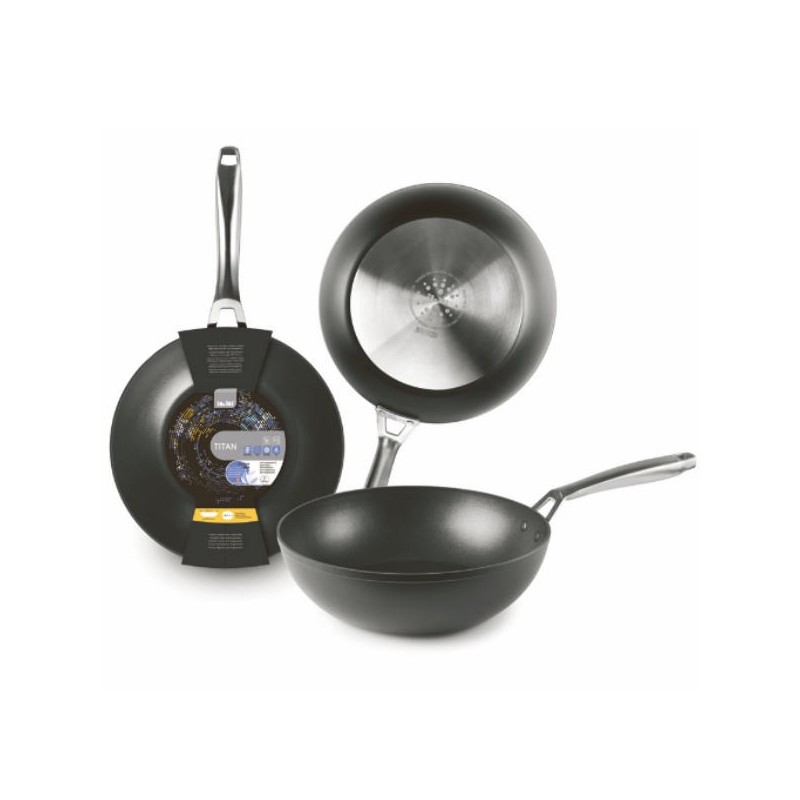 Wok en fonte d'aluminium Titan de Ibili