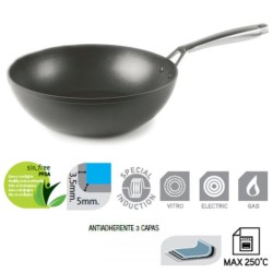 Wok en fonte d'aluminium Titan de Ibili
