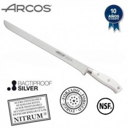 Cuchillo profesional jamonero de 300 mm de la serie Riviera Blanc de Arcos