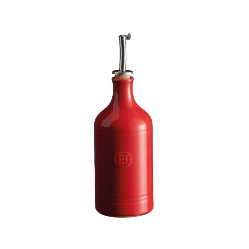 Emile Henry ceramic oil cruet with pourer