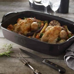 Emile Henry Keramik-Auflaufform für den Backofen 36x23 cm