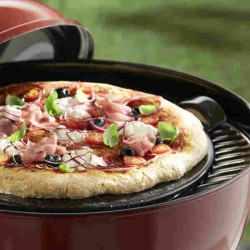 Gladde keramische pizzaplaat van Emile Henry