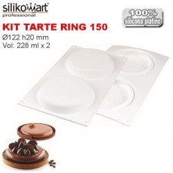 Kit Tarte Ring Ø150 (2u.) + molde de Silikomart Professional