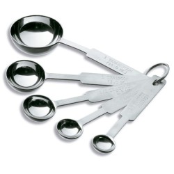 Set di 5 cucchiai dosatori in acciaio inox Inoxibar