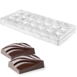 Stampo professionale per cioccolatini a forme ondulate Lacor