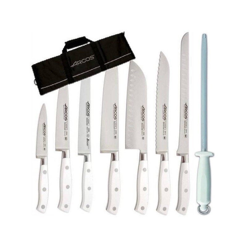 Set di coltelli professionali con custodia Riviera Blanc Arcos
