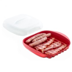 Recipiente de micro-ondas para bacon da Lékué
