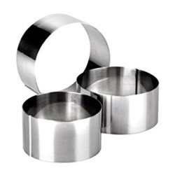 Ronde rvs ring 4,5 cm hoog van Ibili