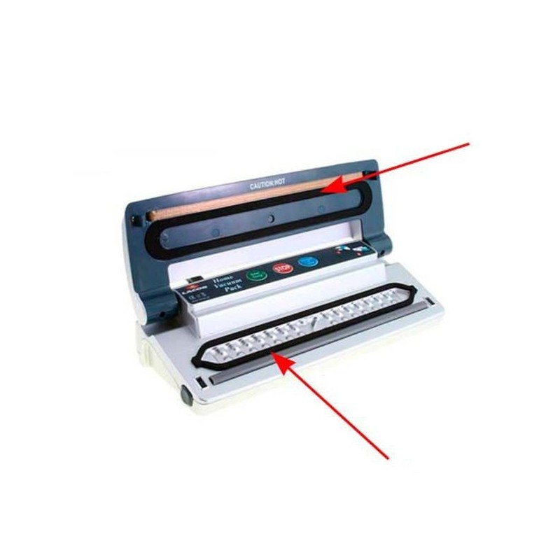 Jeu de joints supérieur et inférieur de machine sous vide Lacor 69050