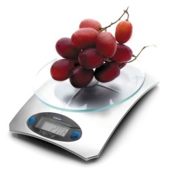 Bilancia da cucina con piatto in vetro Lacor
