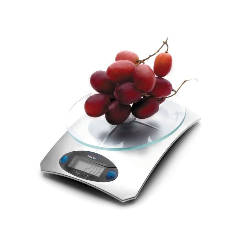 Balance de cuisine avec plateau en verre de Lacor