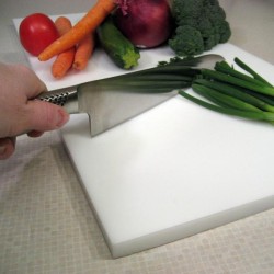 Tagliere in polietilene HD bianco per la cucina